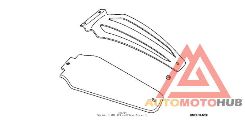 Rear fender panel