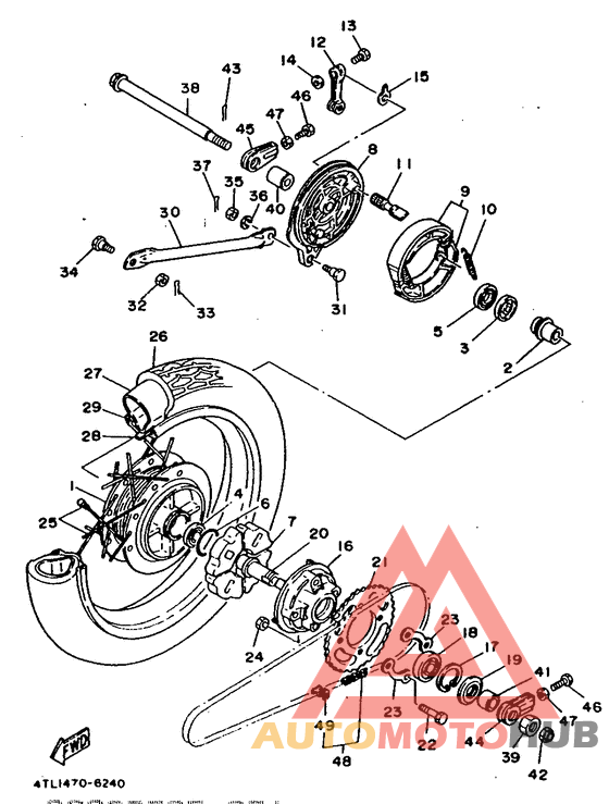 Переднее колесо