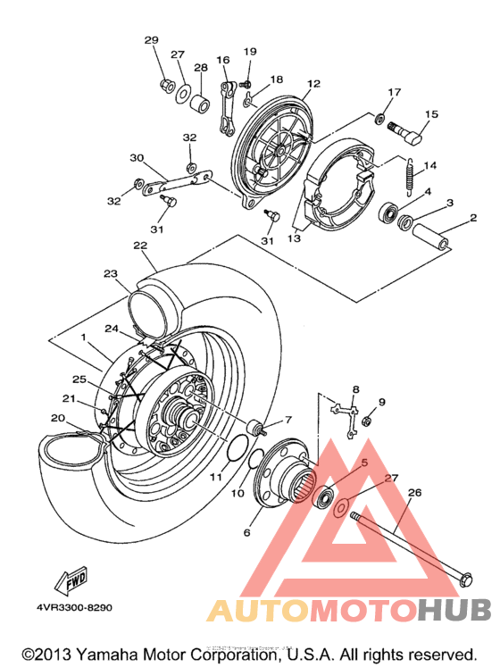 Переднее колесо