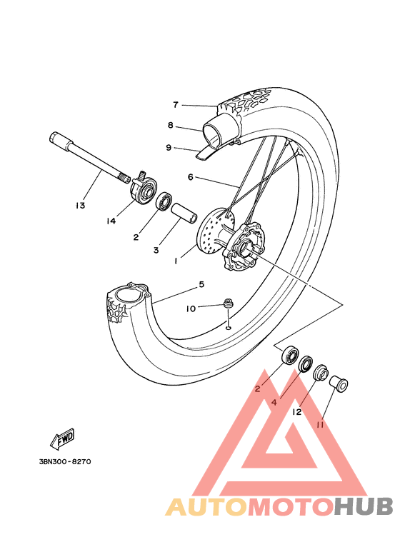 Переднее колесо