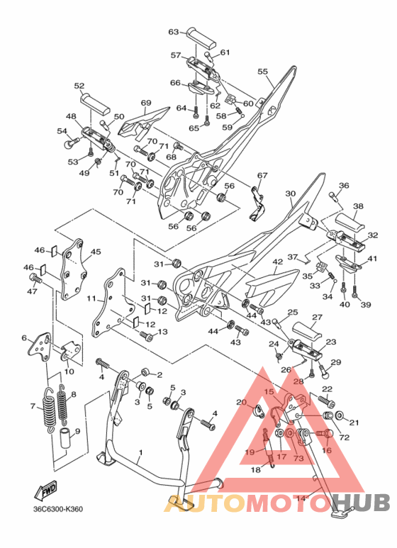 Support & repose pied