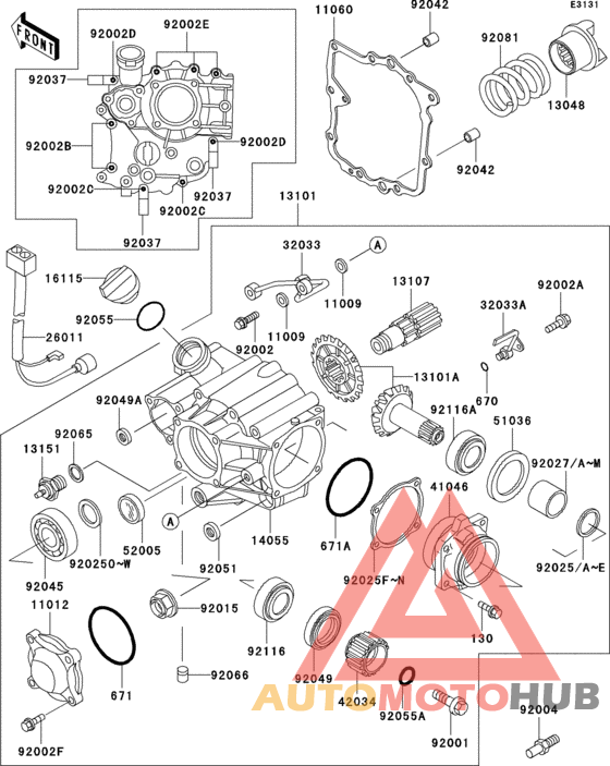 Front bevel gear(1/3)