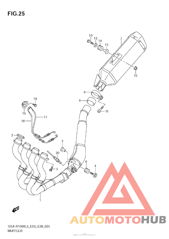 Muffler (Gsx-R1000L3 E03)