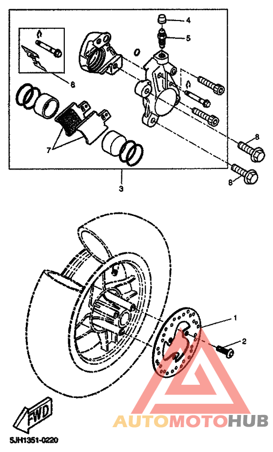 Передний суппорт