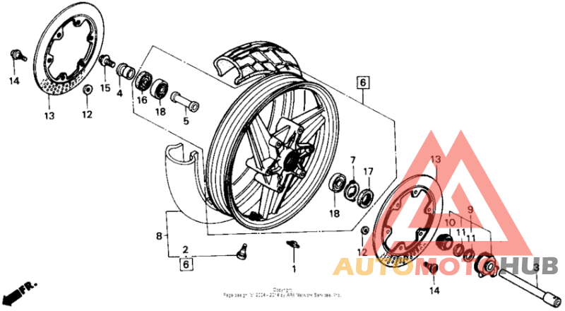Переднее колесо