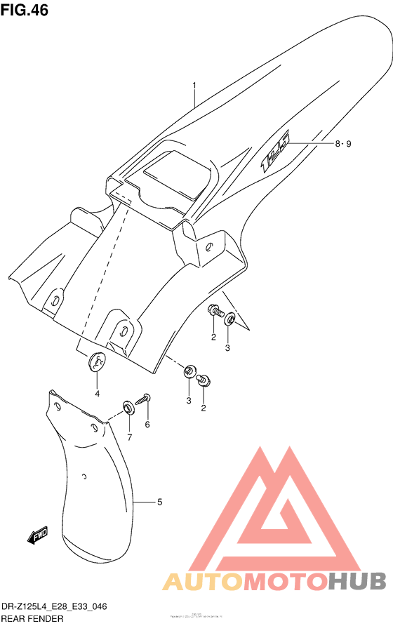 Rear Fender (Dr-Z125L4 E33)