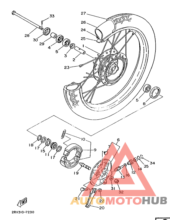 Переднее колесо
