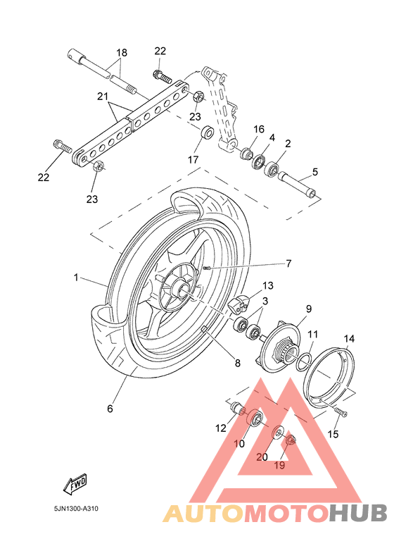 Переднее колесо