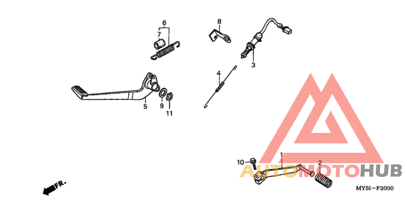 Brake pedal assy