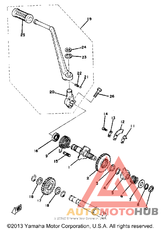 Kick starter alternate parts