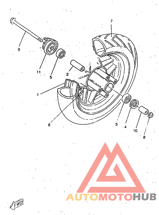 Переднее колесо