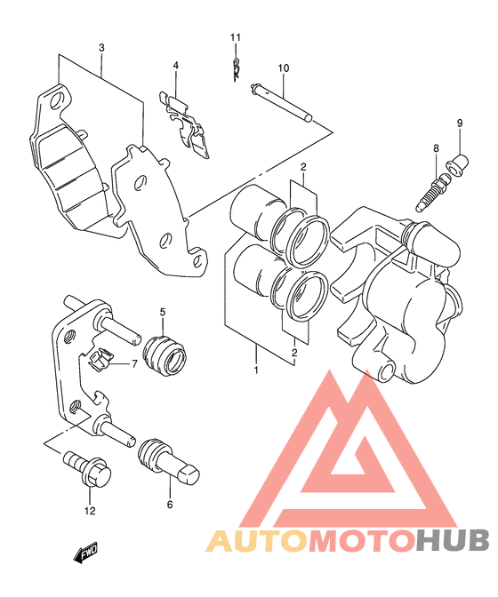 Передний суппорт