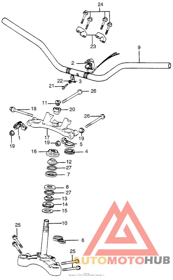 Handlebar + steering stem