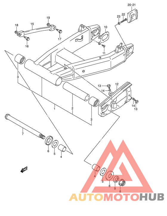 Rear swingingarm