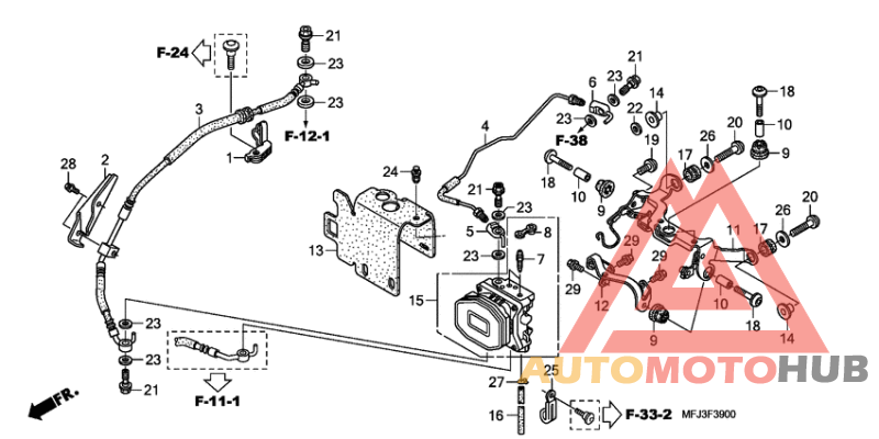 Rear valve unit