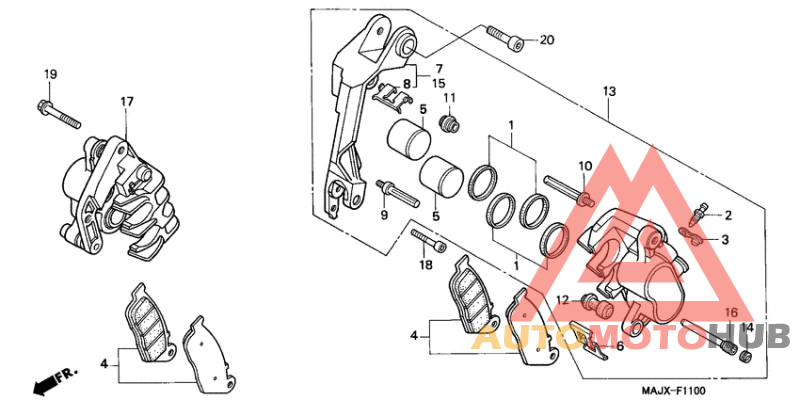 Передний суппорт