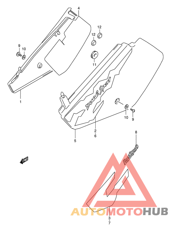 Обтекатель задний