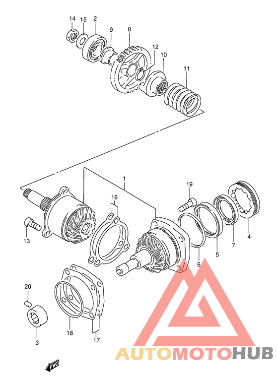 Secondary drive gear