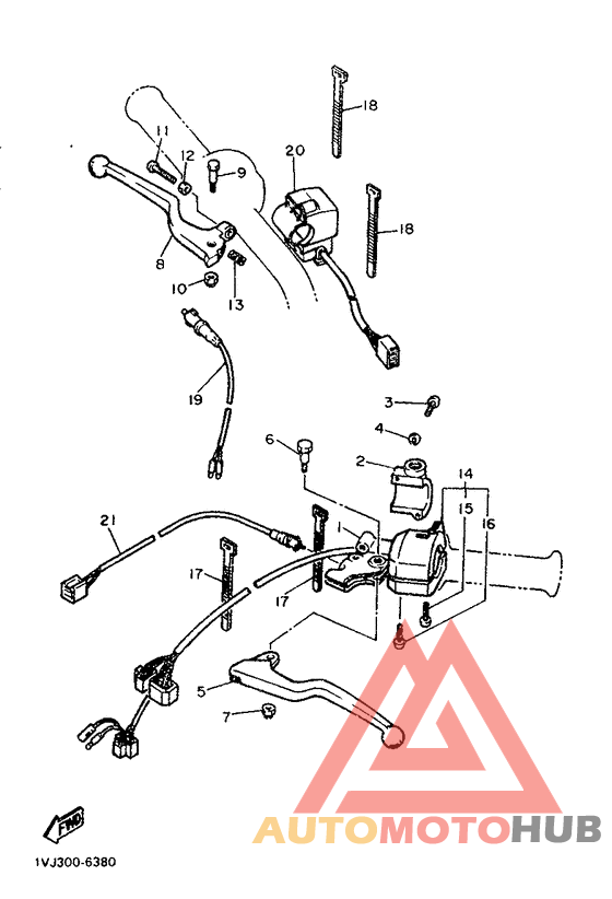 Handle switch. lever