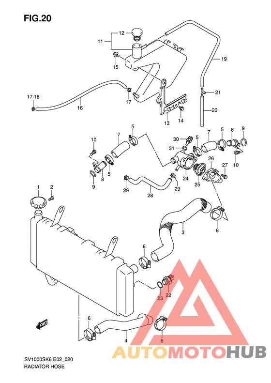 Радиатор hose