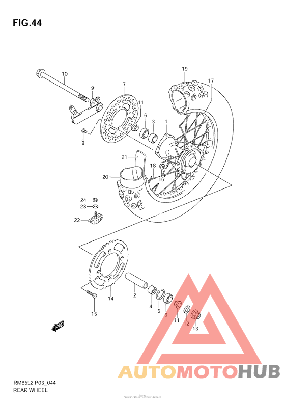 Rear Wheel (Rm85)