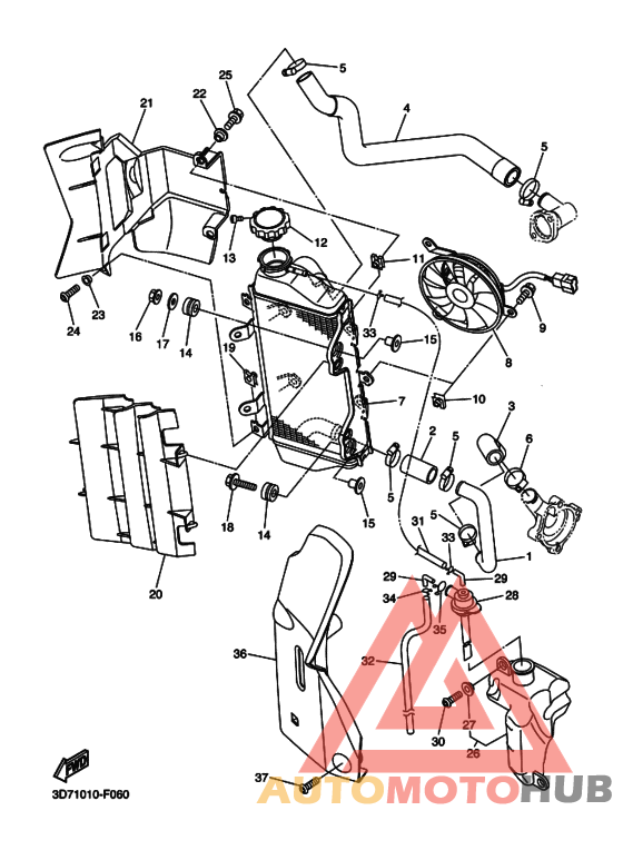 Радиатор и шланг