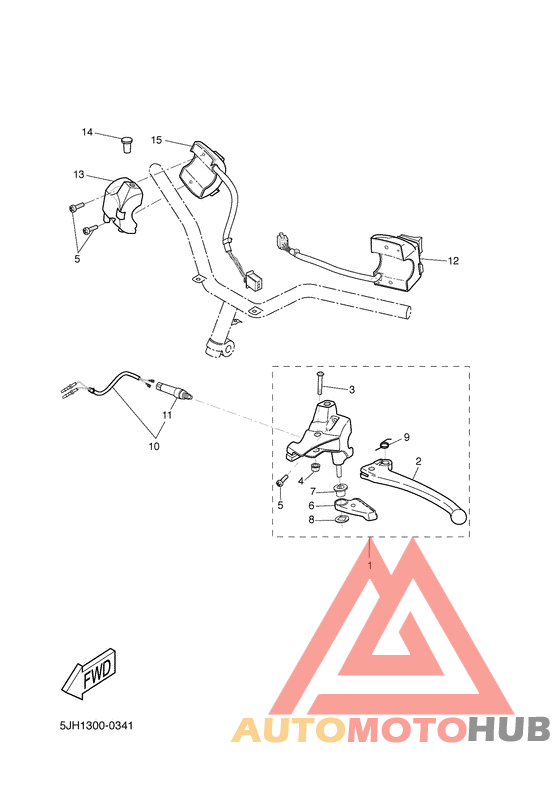 Handle switch. lever