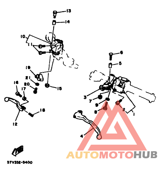 Handle switch. lever