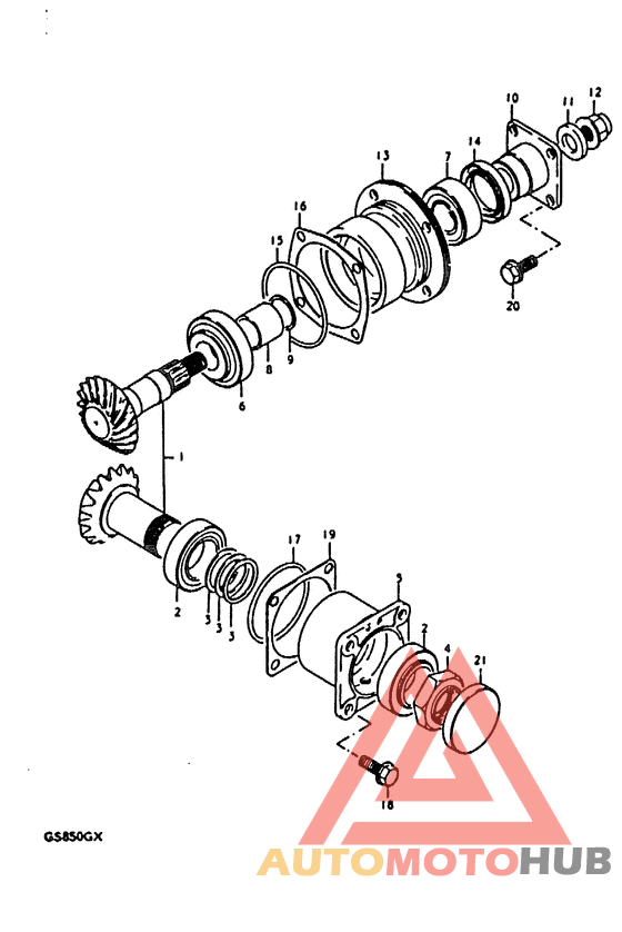 Secondary drive gear