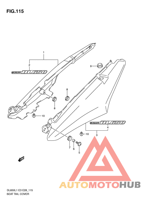 Обтекатель сидения