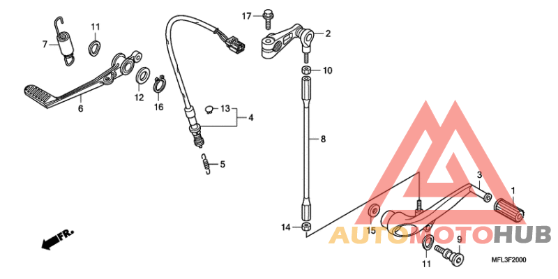 Brake pedal assy