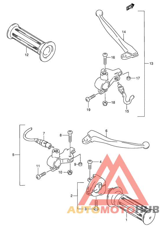 Рулевой переключатель