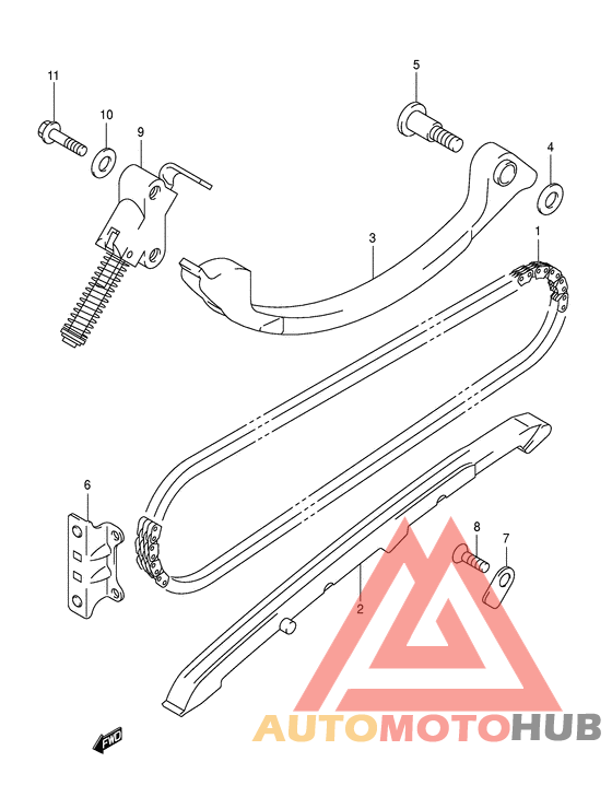 Держатель направляющей