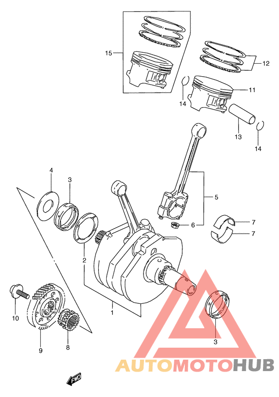 Вал коленчатый