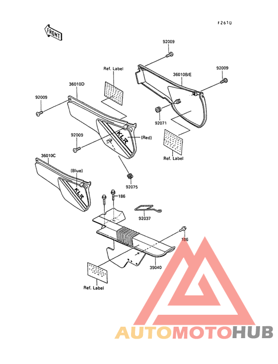 Side cover/chain case(kl250-d7)
