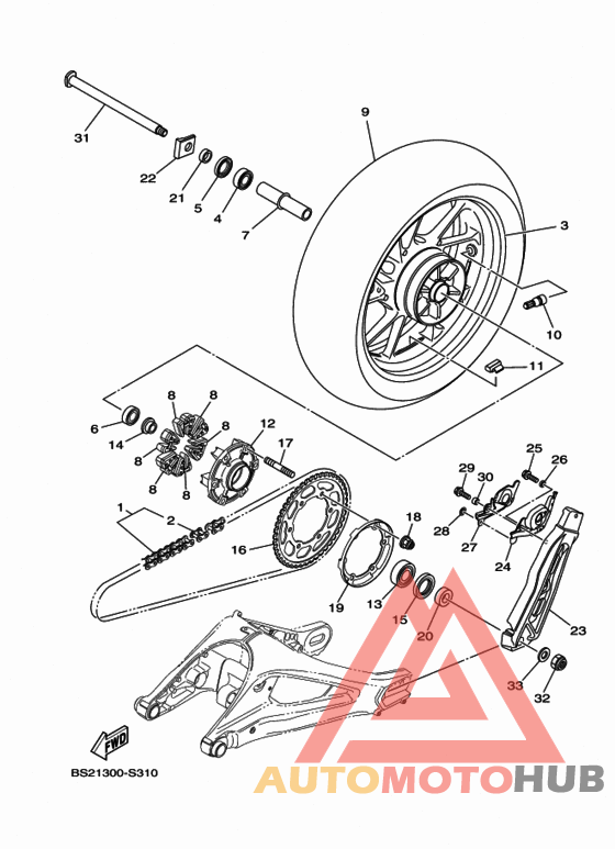 Переднее колесо