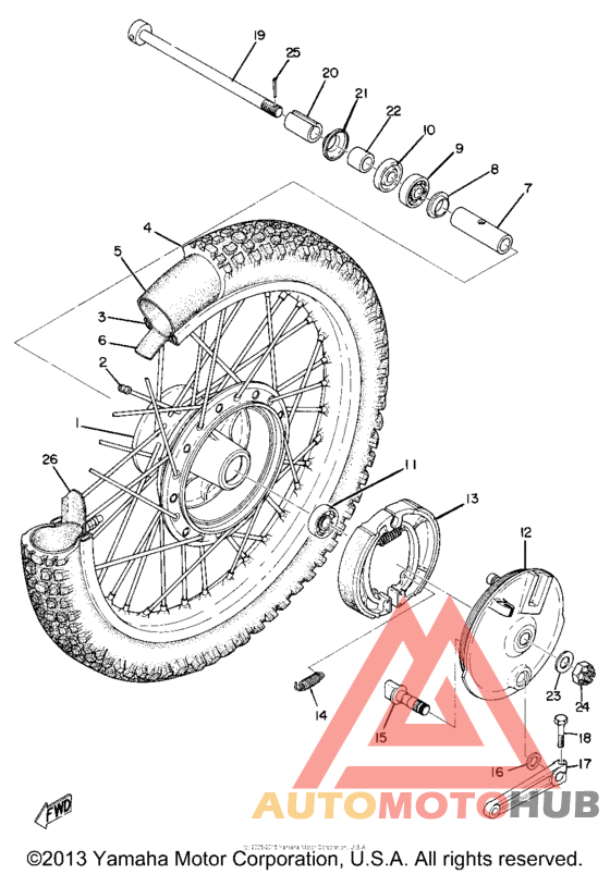 Переднее колесо