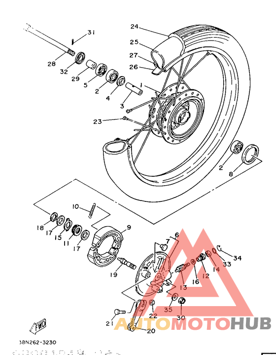 Переднее колесо
