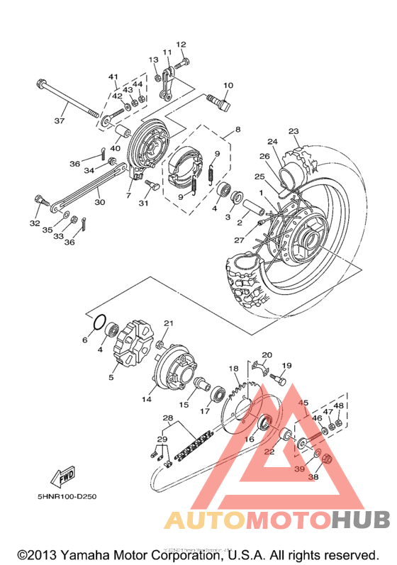 Переднее колесо