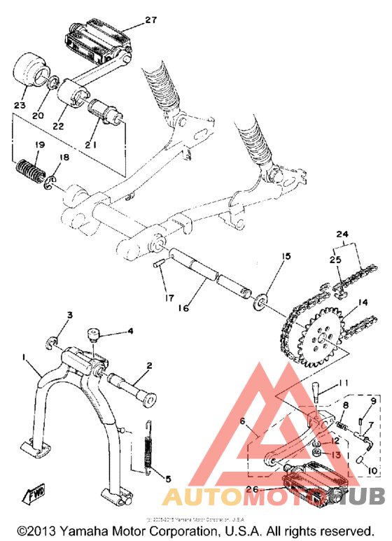 Stand-crank pedal