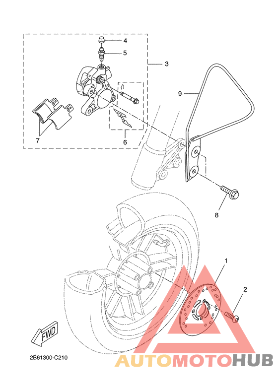 Передний суппорт