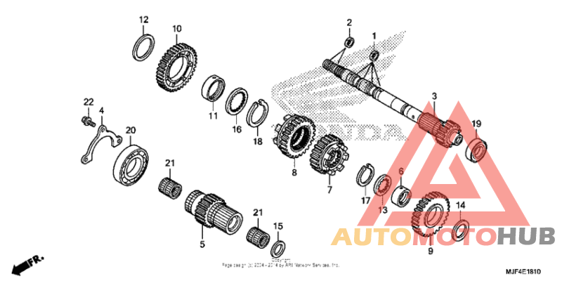 Transmission (mainshaft) (ctx700nd)