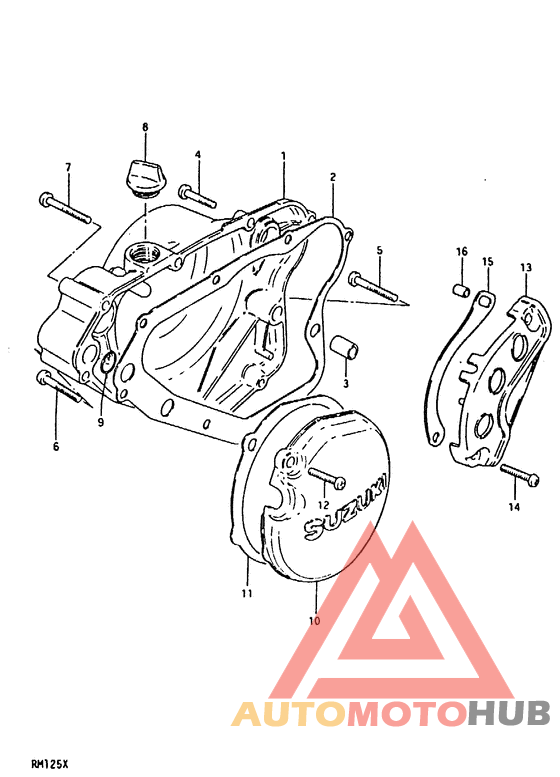 Crankcase cover ass`y  (v