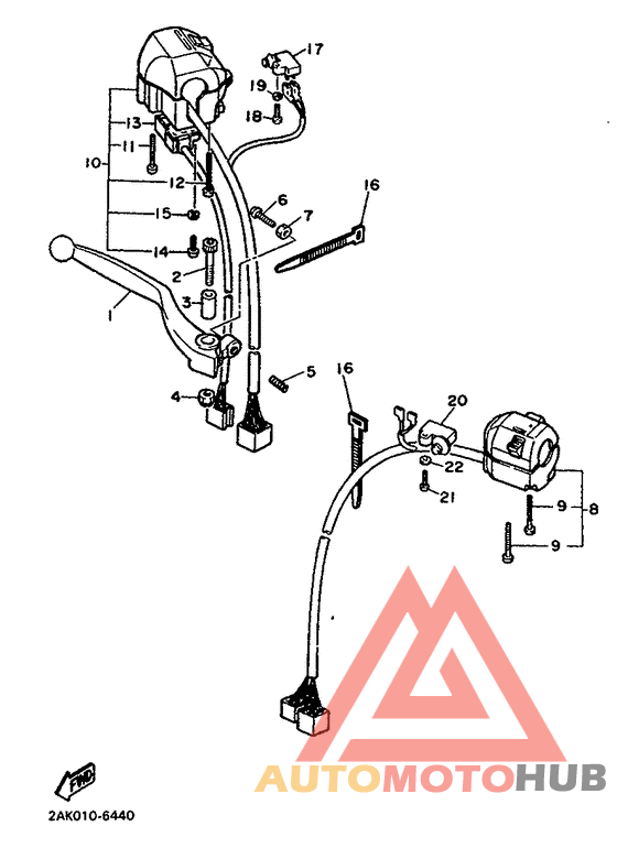 Handle switch. lever