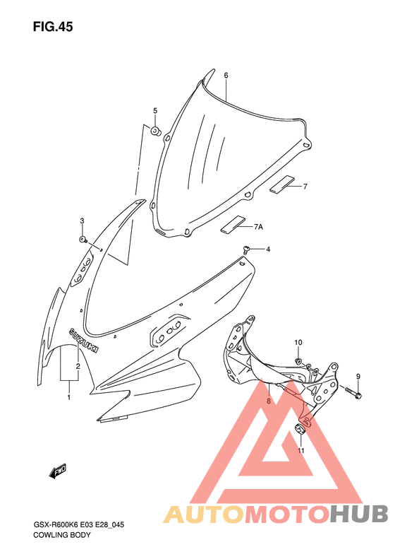 Cowling body
