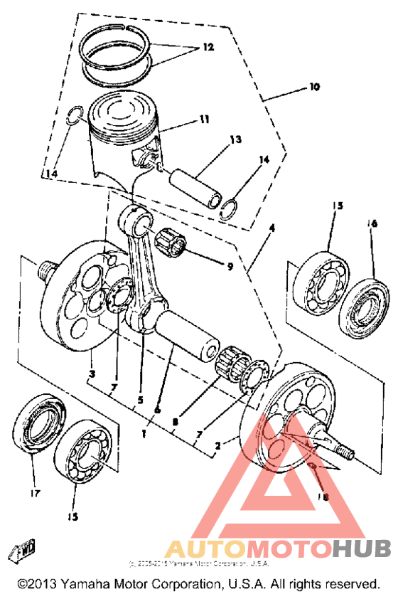Crankshaft-piston