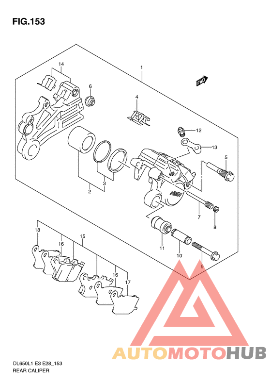 Задний суппорт