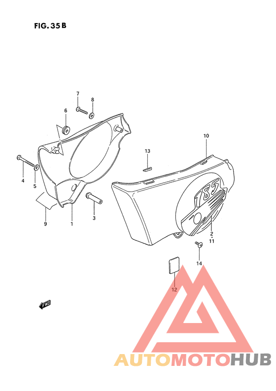 Обтекатель задний
