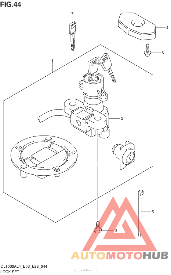 Lock Set (Dl1000Al4 E33)
