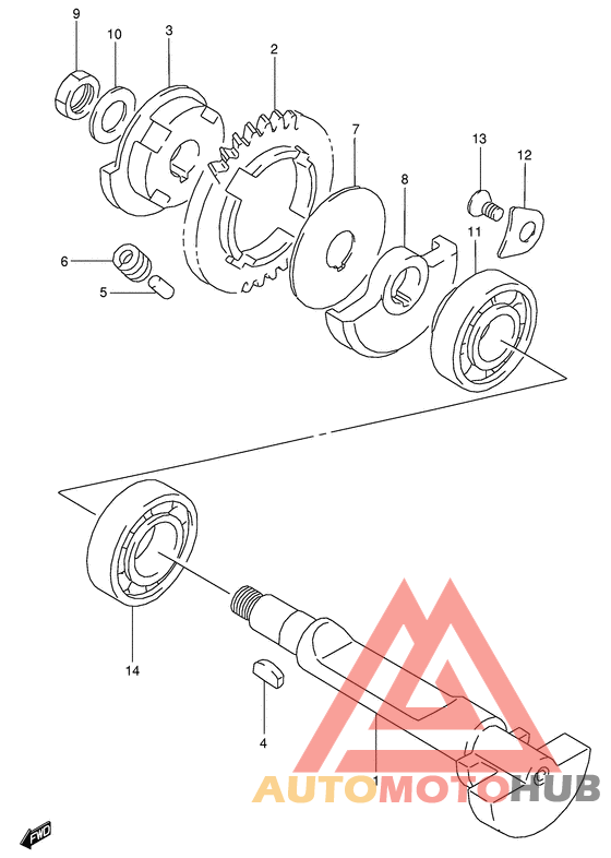 Балансир кривошипа